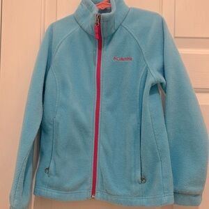 Girls Columbia fleece sweatshirt, Size S (7/8).
